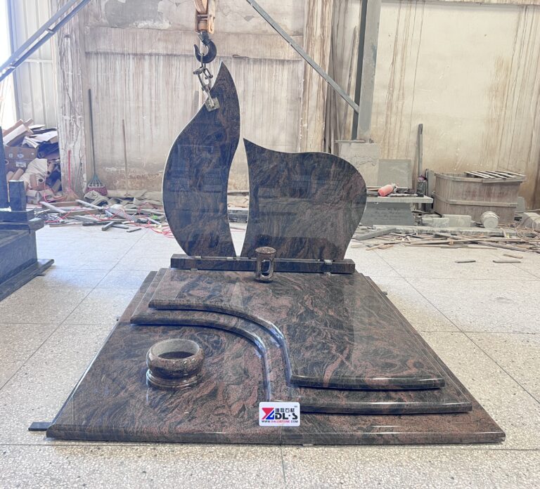 Bespoke Aurora Granite Companion Monument